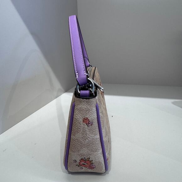 Coach Nolita 19 In Signature Canvas With Floral Print CAQ19 - Picture 2 of 8